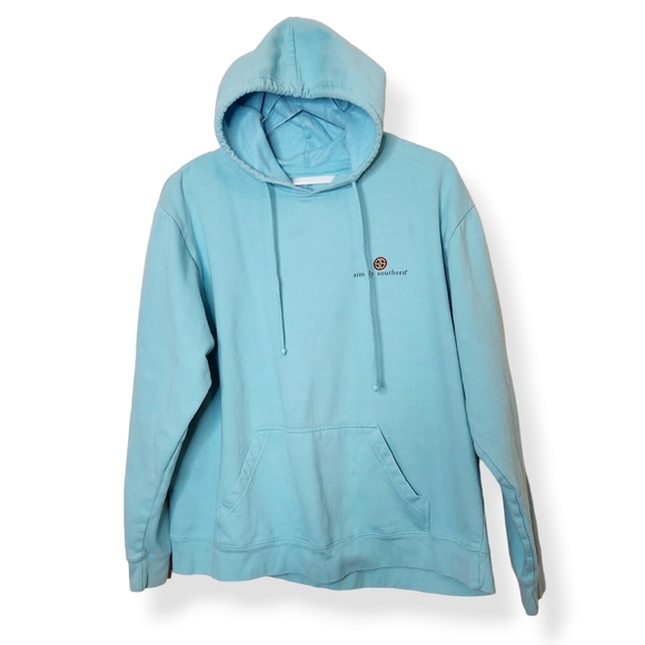 Simply Southern Blue Hoodie Sweatshirt Strong & Courageous Girl Size XL - Picture 6 of 6